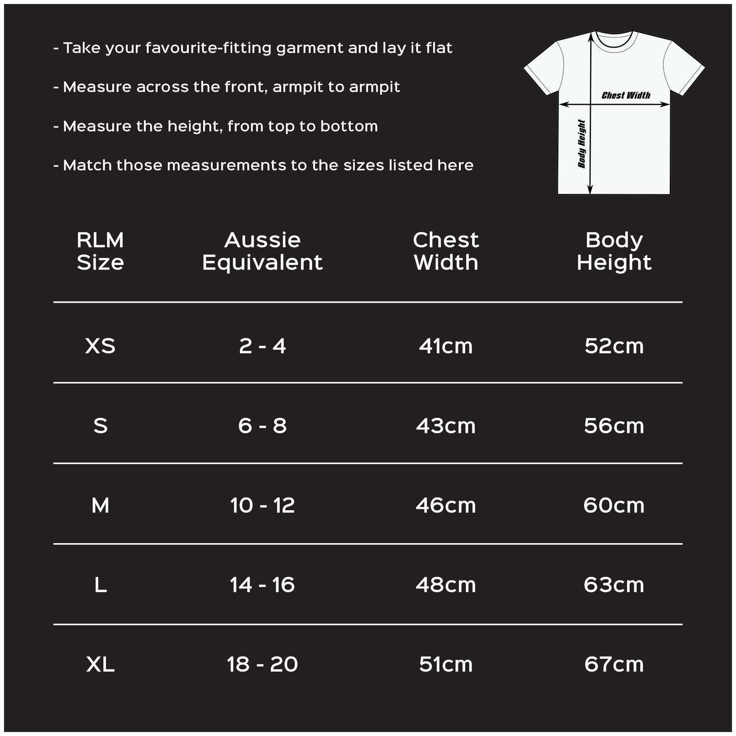 Kid Sizes