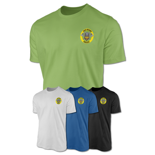 The Green Machine Podcast T-Shirt | Size S - 8XL
