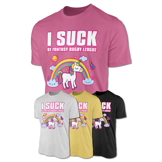 I Suck at Fantasy Rugby League Unisex Shirt