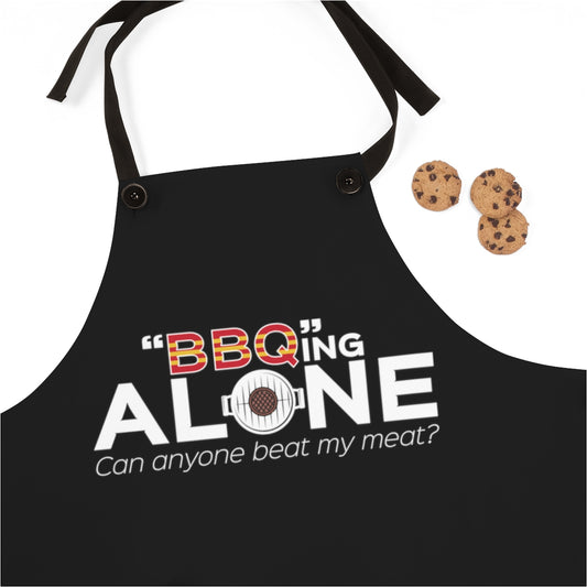 CAT BBQing Alone Apron